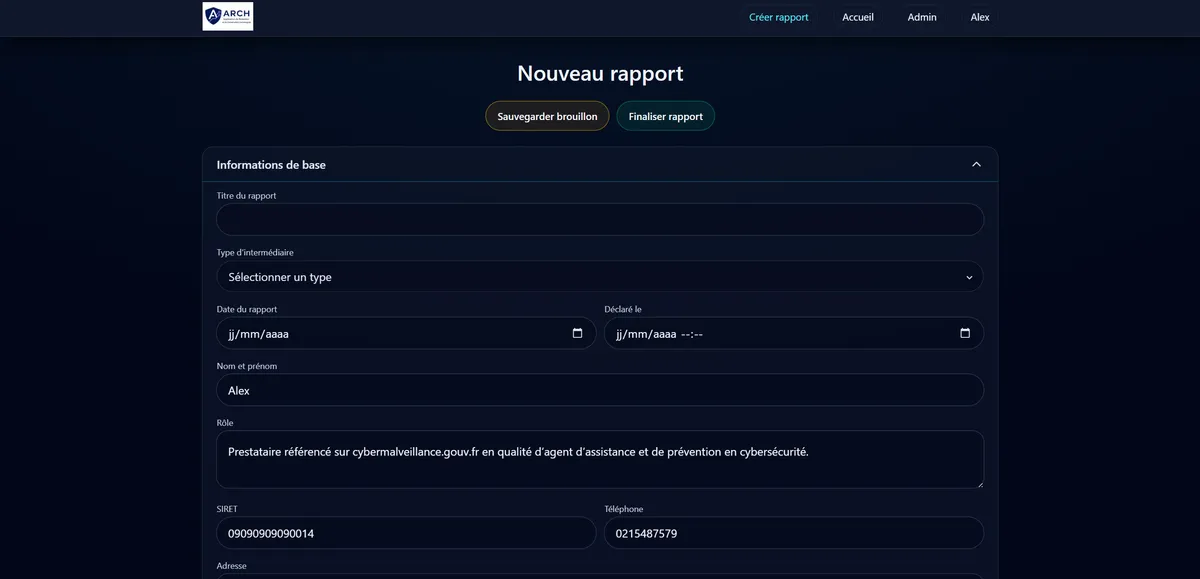 Aperçu du projet ARCH
