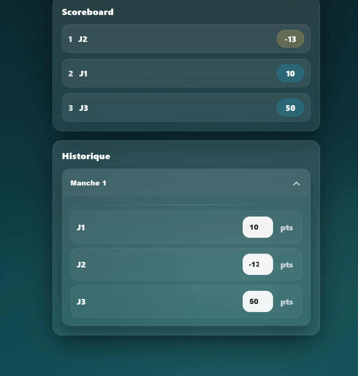 Aperçu du projet Skyjo Score