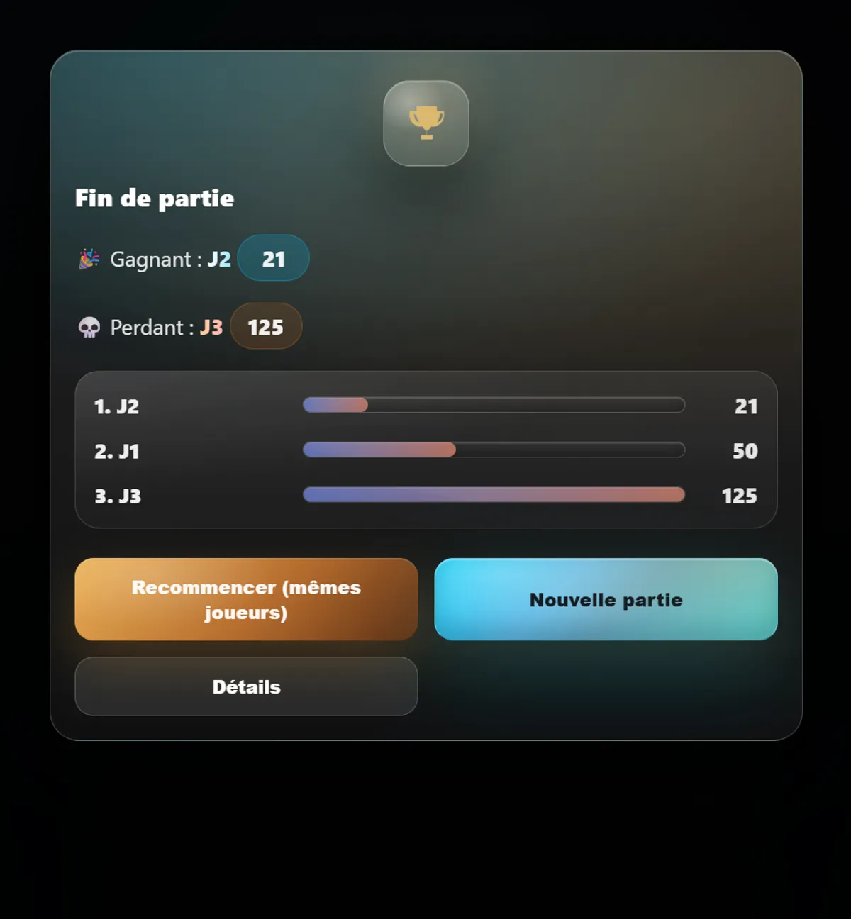 Aperçu du projet Skyjo Score