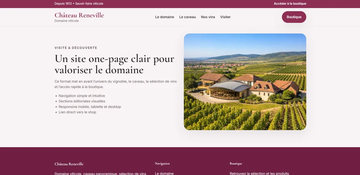 Aperçu du projet Château Reneville